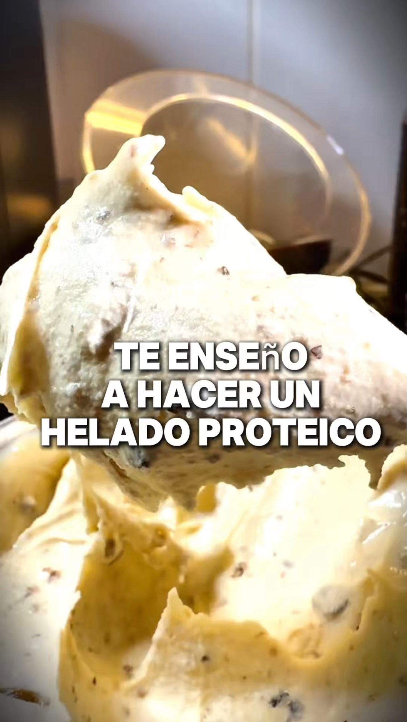 Helado proteico