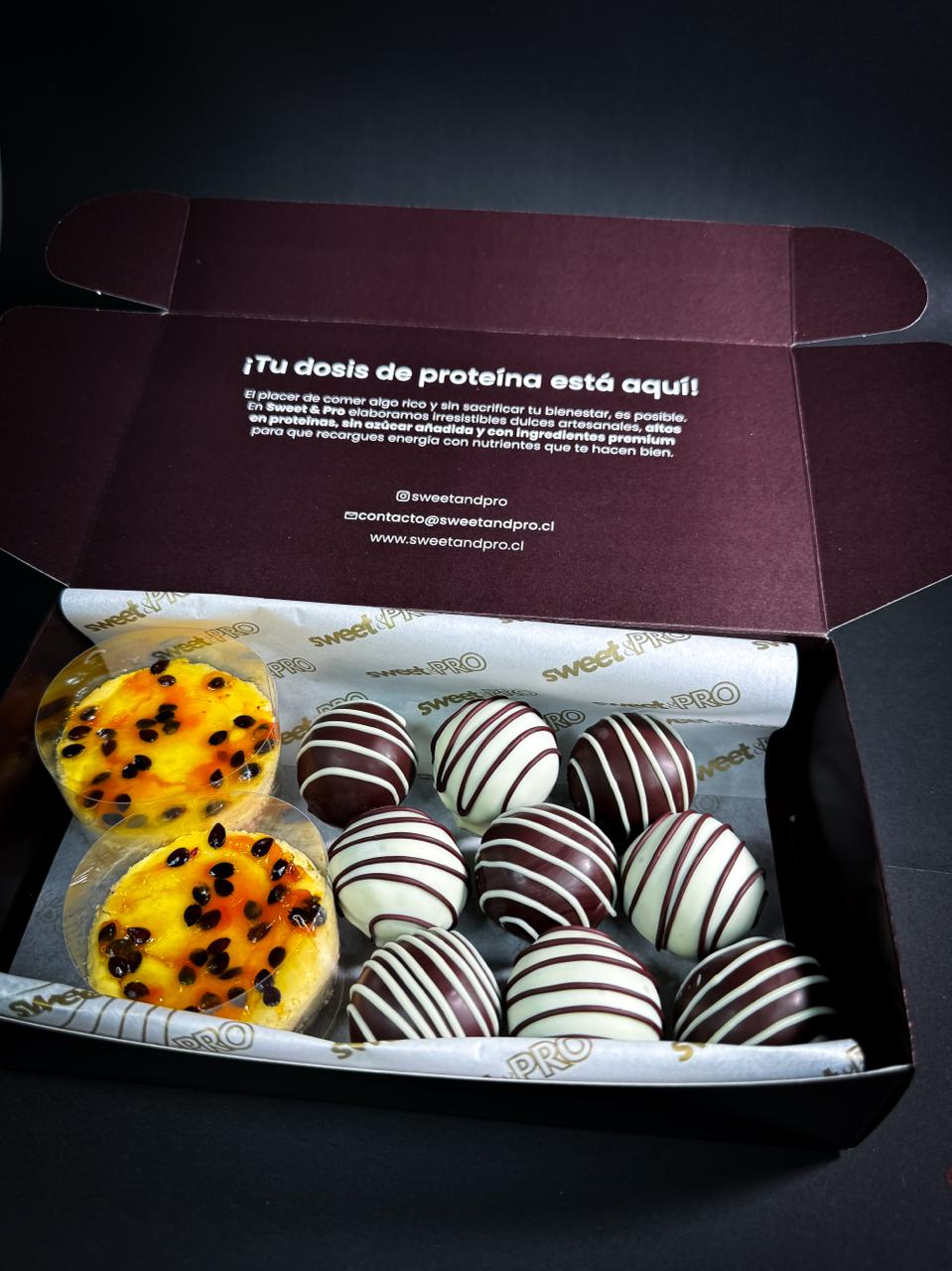 Box Cheesecake + Protein Ball