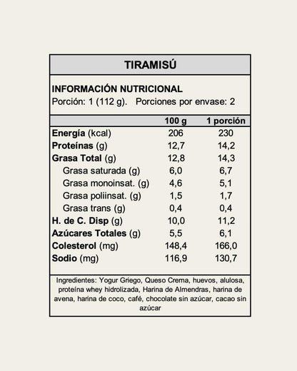 Tiramisú Protein
